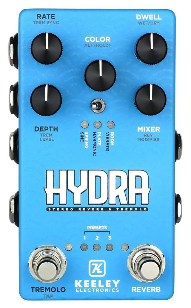 Main image of Hydra Stereo Reverb and Tremolo Pedal