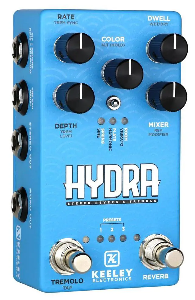 Alt view image 3 of 7 - Hydra Stereo Reverb and Tremolo Pedal