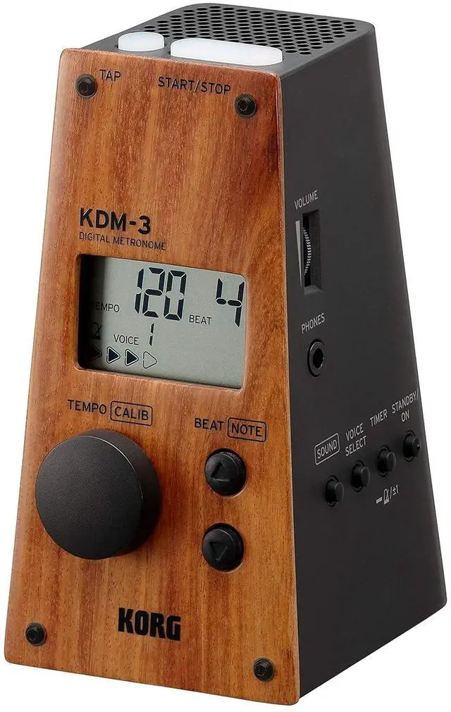 Main image of KDM-3 Digital Metronome w/ Memory Backup and Auto Power-Off Function - Wood Panel