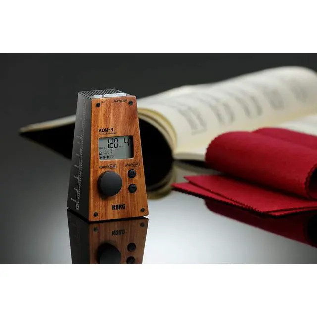 Alt view image 2 of 2 - KDM-3 Digital Metronome w/ Memory Backup and Auto Power-Off Function - Wood Panel