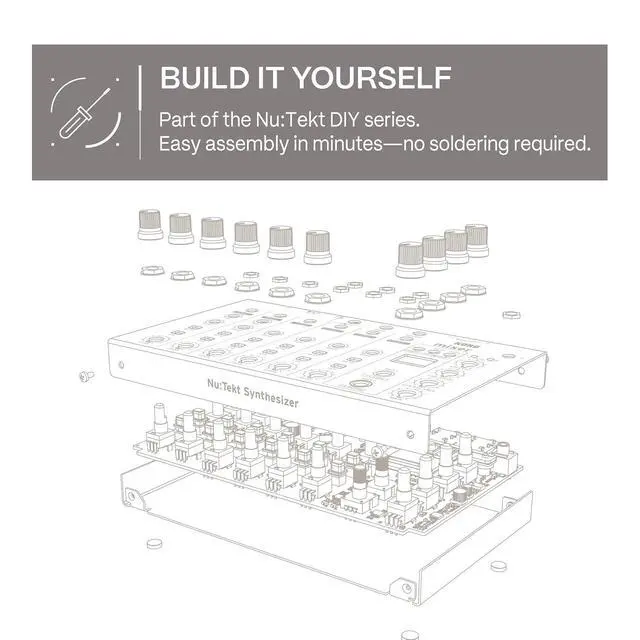 Alt view image 5 of 7 - NTS-4 6-Channel Analog Performance Mixer Kit with Built-In Effects, USB-C Audio/MIDI, and Eurorack Compatiblity
