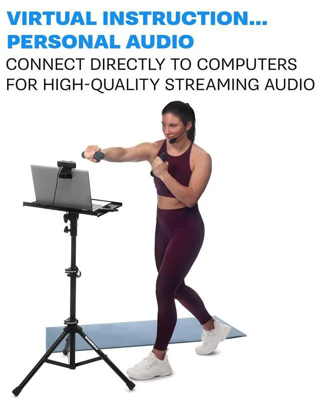Alt view image 4 of 6 - Airline Xd Fitness Headset USB Digital Wireless System | Includes Ahd Qe Headset Transmitter Plus RXD2 USB Stick Receiver, 2.4 Ghz Digital Wireless for Fitness Instructors