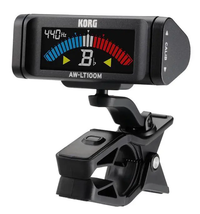 Alt view image 2 of 7 - AW-LT100M Clip-on Tuner for Orchestral Instruments w/ 100-Hour Battery Life and Color LCD Display