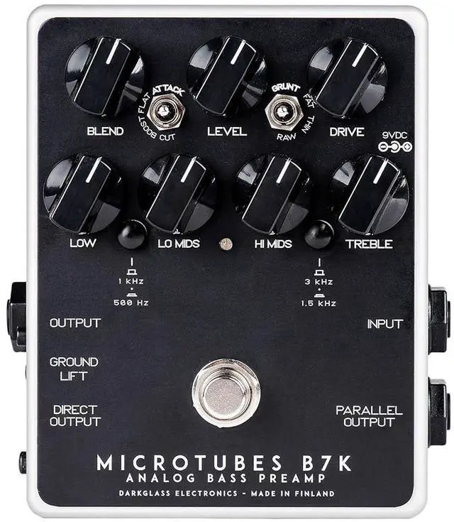 Main image of Darkglass Microtubes B7K V2 Bass Preamp Pedal for Electric Bass | Analog Bass Preamp and Overdrive, 4-Band Eq with Switchable Mid Freqs, Blend and Drive and Level