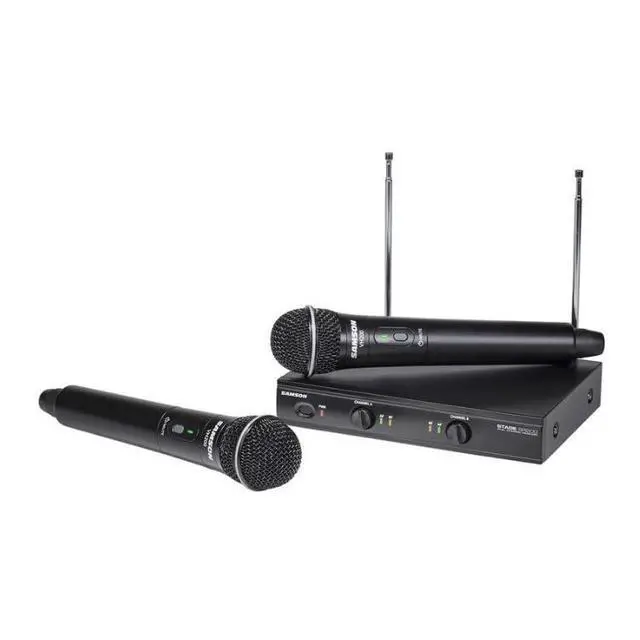 Alt view image 4 of 5 - Stage 200 Dual Channel Handheld VHF Wireless System (Group D)