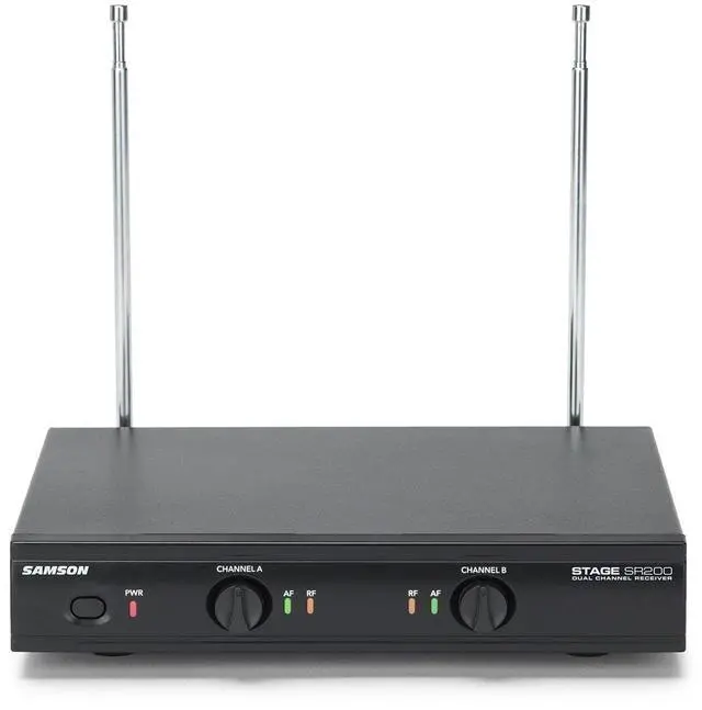 Alt view image 4 of 6 - Stage 200 Dual Handheld Dynamic Wireless Microphone System (Group C)