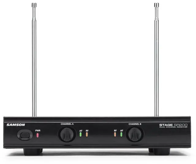 Alt view image 5 of 6 - Stage 200 Dual Handheld Dynamic Wireless Microphone System (Group C)