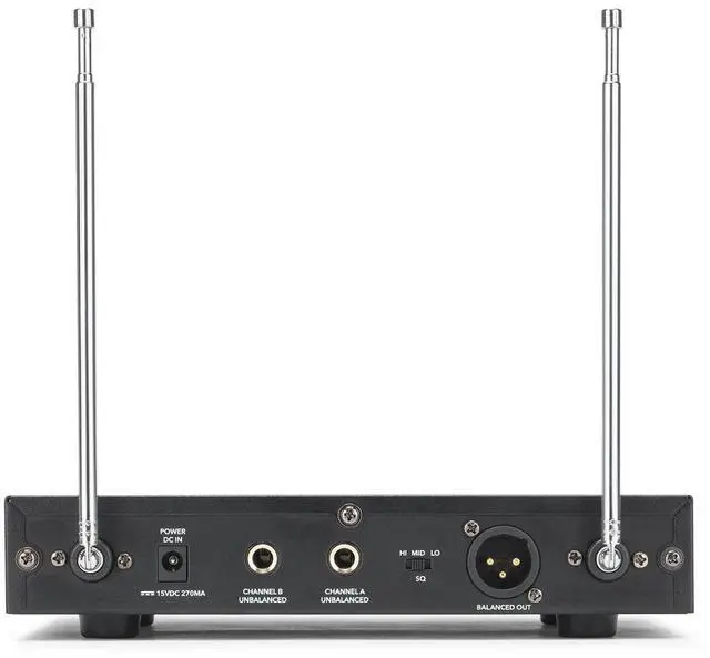 Alt view image 6 of 6 - Stage 200 Dual Handheld Dynamic Wireless Microphone System (Group C)