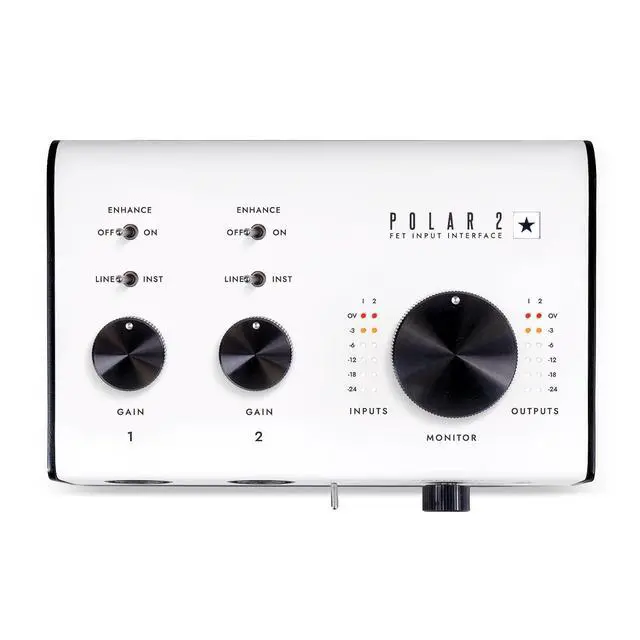 Alt view image 3 of 5 - Polar 2-2 Channels 2-in/4-out USB-C Guitar Audio Interface