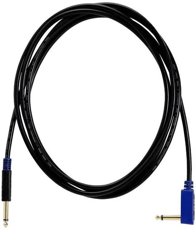Main image of VGS-30 Rock Guitar/Bass Guitar Cable - 10ft. 1/4" Straight/Angled TS, Black