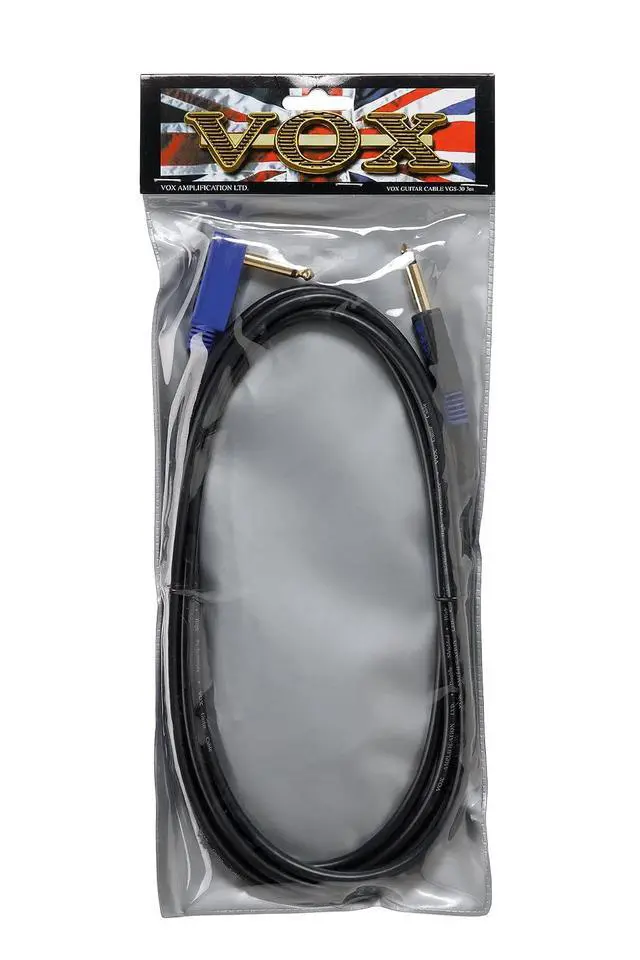 Alt view image 3 of 3 - VGS-30 Rock Guitar/Bass Guitar Cable - 10ft. 1/4" Straight/Angled TS, Black