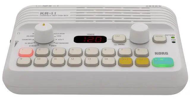 Alt view image 2 of 6 - KR11 Portable Rhythm Box w/ 16 velocity-sensitive Pads, and built-in Speaker