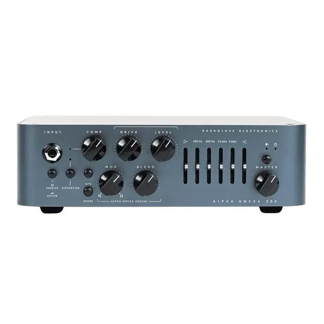 Alt view image 2 of 4 - Darkglass AO500 Alpha Omega 500W Bass Head, 6 Band Eq | 500W Class-D Bass Head, Alpha and Omega Drive Engines, 6-Band Graphic Eq, Xlr Di with 3 Irs, USB, Headphone and Aux