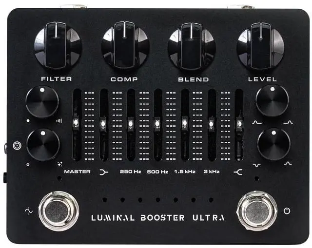 Main image of Darkglass Luminal Booster Ultra Bass Preamp Pedal w/ 6-band EQ, Gain Reduction Meter, Headphone Out, and Aux In