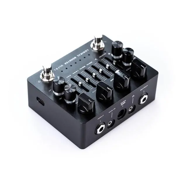 Alt view image 3 of 7 - Darkglass Luminal Booster Ultra Bass Preamp Pedal w/ 6-band EQ, Gain Reduction Meter, Headphone Out, and Aux In