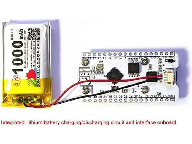Alt view image 5 of 7 - ESP32 Development Board Upgraded Version 8MB Flash ESP32 WiFi Bluetooth ESP32 OLED 096 Inch OLED Display CP2102 Internet for Ar duino ESP8266 NodeMCU