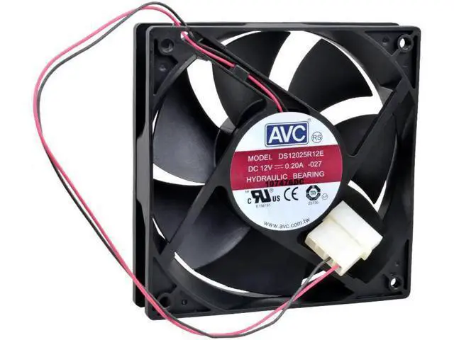 Alt view image 3 of 4 - DS12025R12E 12cm 120mm fan 120x120x25mm DC12V 0.20A Cooling fan for power supply