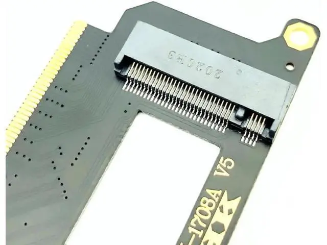 Alt view image 2 of 5 - NVME Adapter for Macbook NVMe PCI Express PCIE to M.2 SSD Adapter Card N-1708A for Macbook Pro Retina 13" 2016 2017