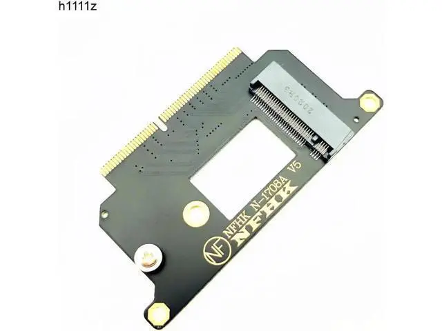 Alt view image 3 of 5 - NVME Adapter for Macbook NVMe PCI Express PCIE to M.2 SSD Adapter Card N-1708A for Macbook Pro Retina 13" 2016 2017