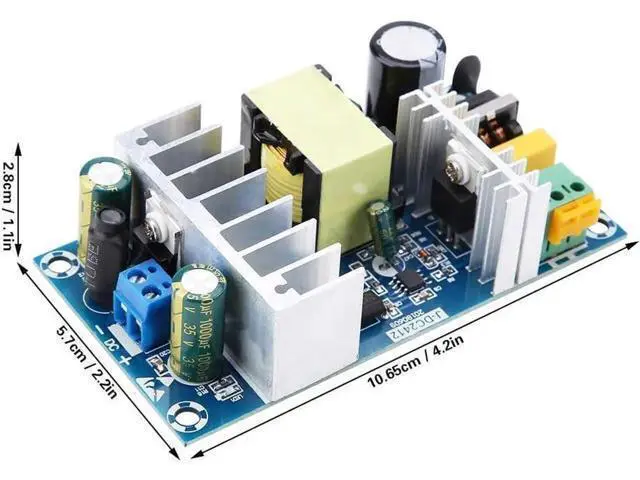 Alt view image 3 of 7 - AC/DC 110/220V Power Supply 6a DIY Module 50HZ/60HZ to DC 24V Switching High Power Board 100W Isolation Switching Power Supply Module