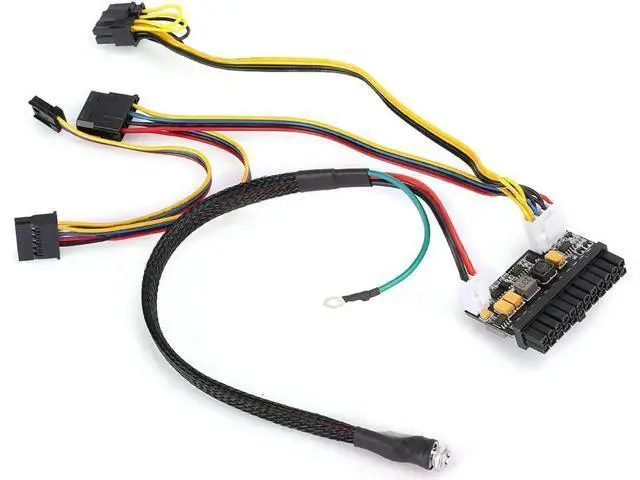Alt view image 3 of 7 - Asixxsix PC Power Supply Power Module, Quietly Work Without Noise, 24Pin Stable and Reliable, 12V DC Input for Mini-ITX 1U Case