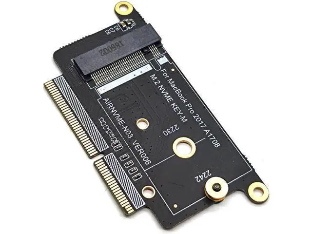 Alt view image 3 of 5 - A1708 SSD Adapter NVMe PCI Express PCIE to NGFF M2 SSD Adapter Card M.2 SSD for Apple Macbook Pro Retina 13" A1708 2016 2017