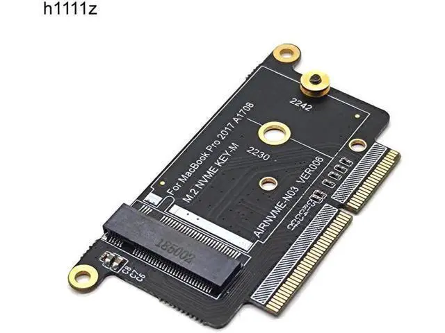 Alt view image 4 of 5 - A1708 SSD Adapter NVMe PCI Express PCIE to NGFF M2 SSD Adapter Card M.2 SSD for Apple Macbook Pro Retina 13" A1708 2016 2017