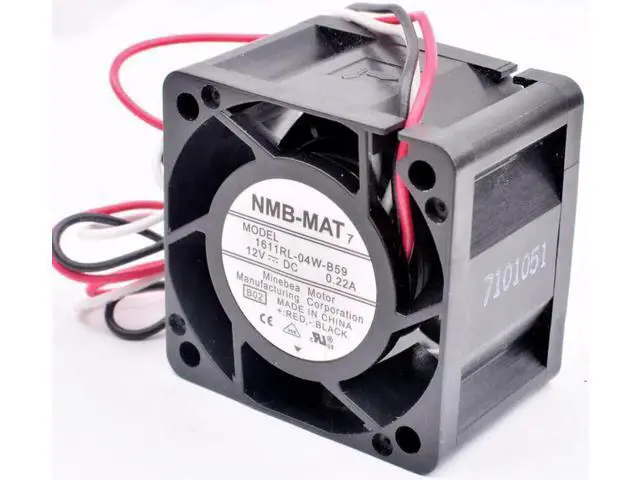 Alt view image 4 of 4 - 1611RL-04W-B59 4cm 40x40x28mm 40mm fan 4028 12V 0.22A 3 lines 3pin server cooling fan