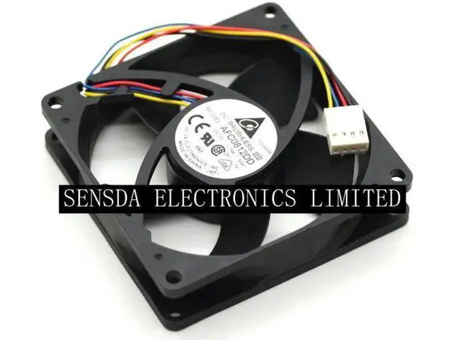 Alt view image 3 of 4 - 1pcs pwm fan For delta AFC0812DD DC12V 0.75A 8020 8CM 80mm 80x80x20mm 4Pin 4Wire high-speed Cooling Fan