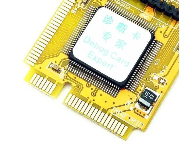 Alt view image 6 of 6 - PCI-E LPC PC Analyzer Tester POST Card Test Plastic/Metal High Stability For Notebook Laptop Express Card Hexadecim Post Card