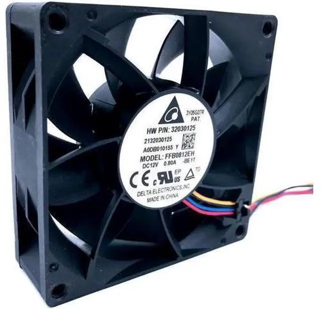 Main image of 80mm PWM Cooling Fan 8cm FFB0812EH 80*80*25mm 12V 0.80A 6200RPM High Speed CFM Cooler 12V Dual Ball Bearing Fan,for Delta