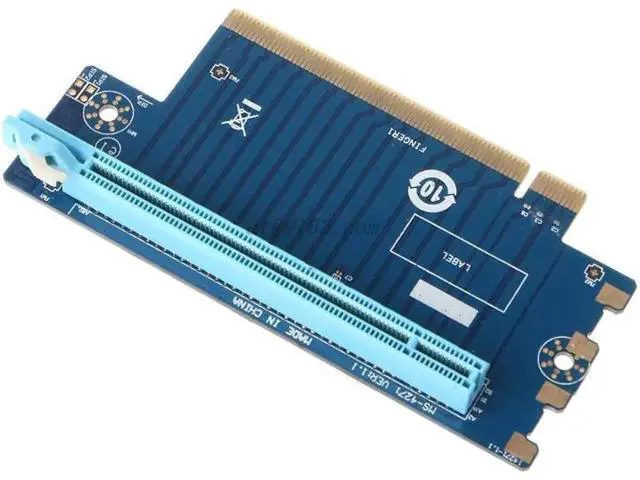 Alt view image 2 of 5 - Express 16X Riser e Graphics Card -E Steering Card 90 Degrees Right Angle Riser Adapter for 1U 2U Host 4/6cm Width