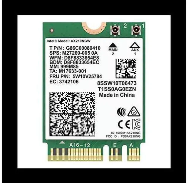 Main image of AX210NGW Card, Wi-Fi 6E 11AX Wireless Module Expand To 6GHz MU-MIMO Tri-Band Internal Network Adapter+Bluetooth 5.2