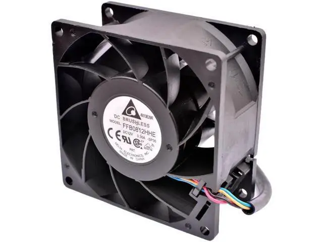 Alt view image 3 of 4 - FFB0812HHE 8cm 8038 80mm fan 80x80x38mm DC12V 0.30A server low speed mute cooling fan