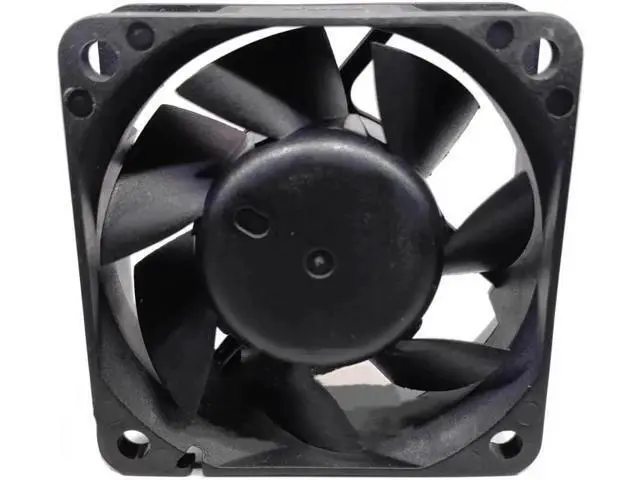 Alt view image 2 of 2 - EFC-06E12D-AF09 60x60x25mm 6cm DC12V 0.60A 4-Hole 3-Wire Chassis Power Supply Cooling Fan