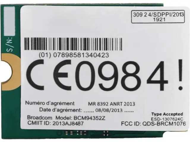 Alt view image 4 of 7 - Wireless Network Card NGFF 2.4Ghz / 5Ghz Dual Band BCM94352Z Wireless Network Card(#1)