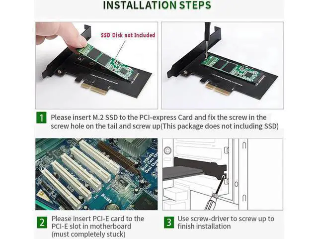 Alt view image 4 of 5 - PCIe Adapter M2 NGFF SSD NVME M Key SATA-based B Key to PCI-e 3.0 X4 X8 X16 2230-2280 size ssd Controller Converter Card