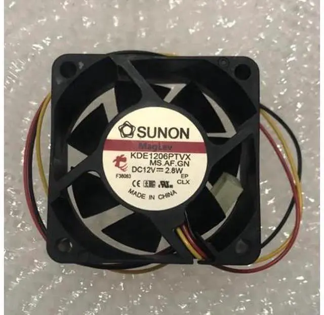 Main image of SUNON KDE1206PTVX MS.AR.GN 12V 2.8W 6025 6cm 3line Chassis Power Supply Fan