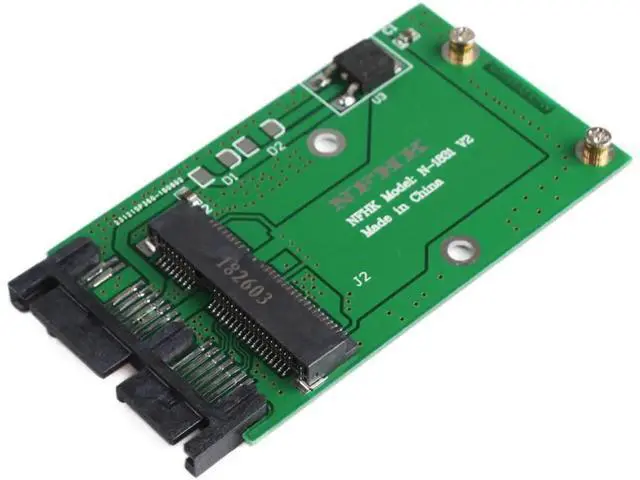 Alt view image 2 of 5 - Mini PCIe PCI-e mSATA 3x5cm SSD to 1.8" Micro SATA Adapter converter card PCI-e 52 Pin Connector