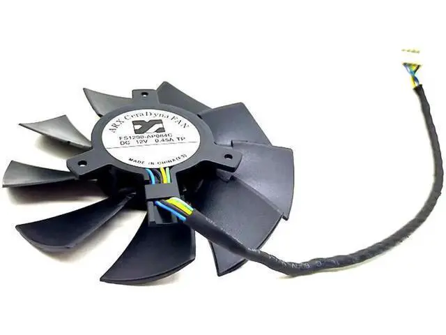 Alt view image 4 of 5 - Hd7750 hd7770 video card fan ARX FS1290-AP084C 12V 4-wire temperature control Diameter: 85mm Hole distance: 39mm
