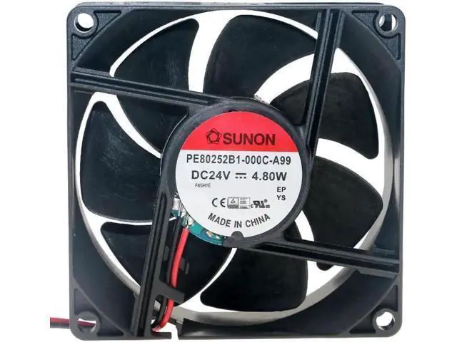 Alt view image 2 of 4 - PE80252B1-000C-A99 8025 8cm 80mm fan DC 24V 4.80W Large air volume inverter cooling fan