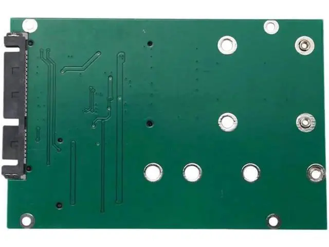 Alt view image 3 of 5 - 2 in 1 Mini PCI-E 2 Lane M.2 And mSATA SSD To SATA III 7+15 Pin Adapter