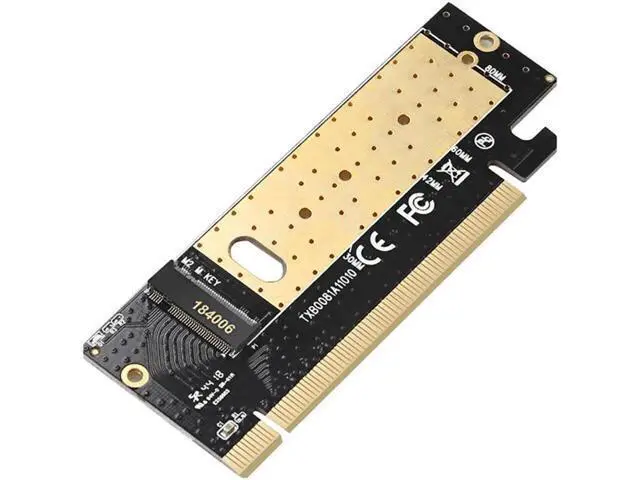 Alt view image 2 of 5 - NVMe M2 to PCIE 3.0 X16 SSD Adapter Controller Card M Key Interface Support PCI Express 3.0x16 SSD Disk