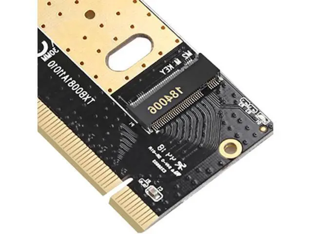 Alt view image 3 of 5 - NVMe M2 to PCIE 3.0 X16 SSD Adapter Controller Card M Key Interface Support PCI Express 3.0x16 SSD Disk