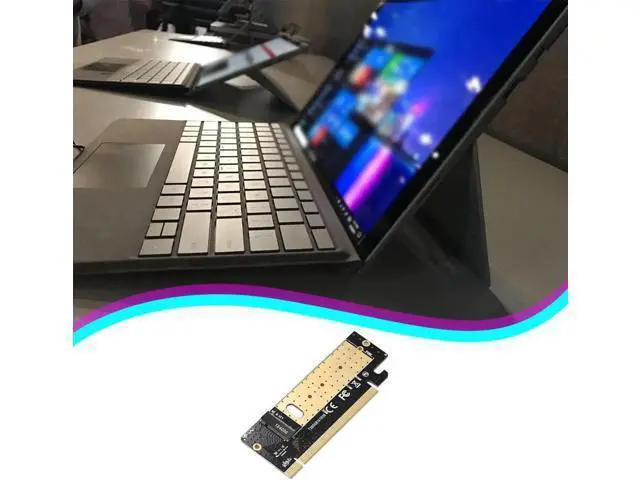 Alt view image 4 of 5 - NVMe M2 to PCIE 3.0 X16 SSD Adapter Controller Card M Key Interface Support PCI Express 3.0x16 SSD Disk