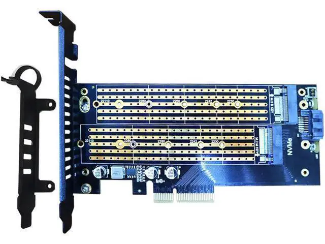 Main image of 2 in 1 M.2 PCIE Adapter for M.2 PCIE SSD (Key-M) and M.2 SATA SSD (Key B/B+M)