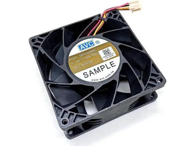 Alt view image 4 of 4 - DC 48V cooling fan 92mm 90mm 9038 9cm Dual ball Bearing large air fan For AVC DBP0938B8Ucomputer server fan