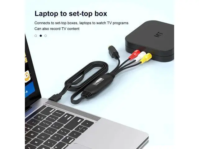 Alt view image 7 of 7 - VHS to Digital Converter Male RCA to USB Audio Video Converter USB 2.0 Video Capture Card Convert VHS to Digital from VHS VCR Mini DV Hi8 DVD for MAC/PC