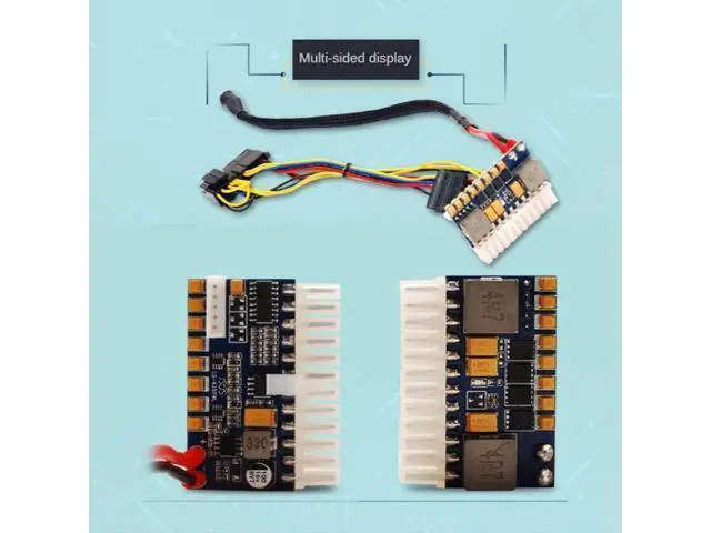 Alt view image 5 of 6 - PRIZOM Portable DC 12V 250W 24Pin ATX Connect with Motherboard Mini ITX Power Supply Pcio PSU Module for PC
