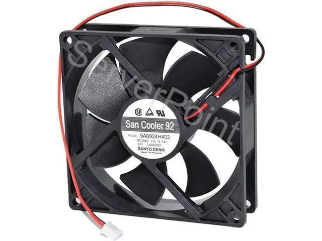 Alt view image 2 of 4 - For 9CM 9025 24V 0.1A 9A0924H402 2 Line Silent dual ball bearing heat dissipation fan